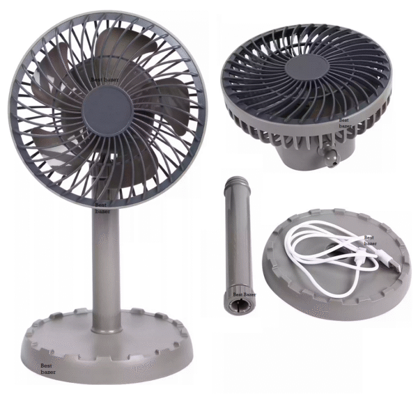 JY Super Rechargeable Fan ( ASH Color )