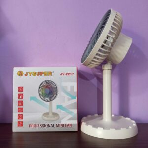 JY Super Rechargeable Fan ( WHITE Color )