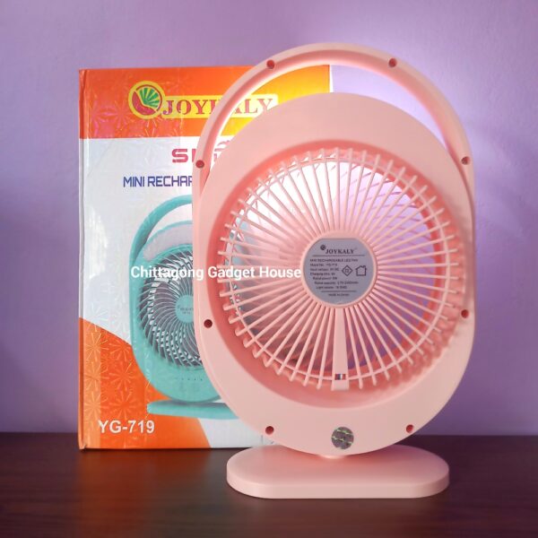 Joykali YG-719 Mini Rechargeable LED Fan