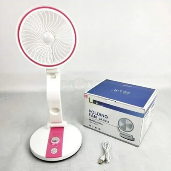AC/DC Folding Table Fan with Light–LR 2018