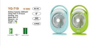Joykali YG-719 Mini Rechargeable LED Fan