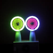 mini lighting hand fan