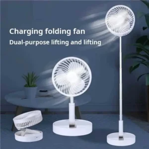 Supermoon SM 6615 Mini Rechargeable Fan – AC/DC | Folding | Adjustable Stand