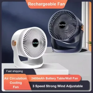 SuperMoon SM 6635 Mini Table Fan-AC/DC,