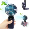 LED Digital Display Rechargeable Portable Fan