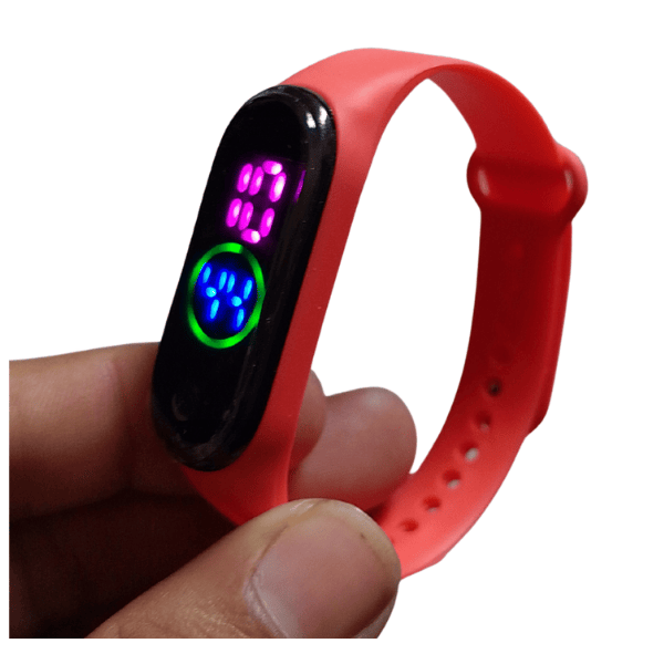 টাচ ডিজিটাল ঘড়ি ( রেড কালার )