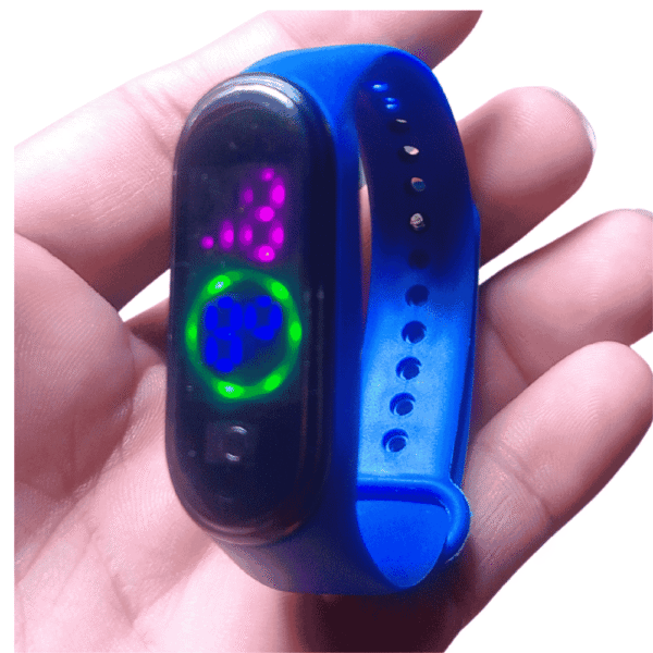 টাচ ডিজিটাল ঘড়ি (ব্লু কালার)